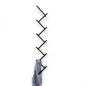 Preview: DanDiBo Wall Coat Rack Black Metal 96281 Hallway Wall Coat Rack with 10 Hooks Hook Rail 80 cm Modern Hallway Rack Hook Strip Coat Hooks