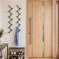 Preview: DanDiBo Wall Coat Rack Black Metal 96281 Hallway Wall Coat Rack with 10 Hooks Hook Rail 80 cm Modern Hallway Rack Hook Strip Coat Hooks