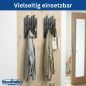 Preview: DanDiBo Garderobe Wand Schwarz Metall 96739 Wandgarderobe mit 5 Haken Schmal Garderobenpaneel Flurgarderobe Modern Hakenleiste Garderobenhaken