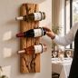 Preview: DanDiBo Weinregal Wand Metall Schwarz 3er Set 96783 Flaschenregal Schmal Hängend Wine Rack Weinhalter Weinregale Klein Weinflaschenregal Weinflaschenhalter