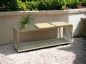 Preview: DanDiBo Gartenbank Edelstahl Metall Wetterfest Massiv 150 cm Sitzbank Bank Garten 96429 Parkbank Lamellenbank