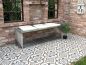 Preview: DanDiBo Gartenbank Edelstahl Metall Wetterfest Massiv 150 cm Sitzbank Bank Garten 96429 Parkbank Lamellenbank
