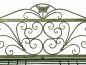 Preview: DanDiBo Gartenbank Metall Wetterfest Patina Grün 120 cm 2 Sitzer Sitzbank 96021 Parkbank Eisen Garten