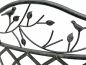 Preview: DanDiBo Garden Bench Weatherproof Semicircular Metal Brown 96002 125 cm Bench Metal Bench Seat Garden