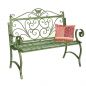 Preview: DanDiBo Panchina da Giardino Resistente alle Intemperie Metallo 2 Posti Panchina da Esterno 120 cm Patina Verde 96021 Panchina da Balcone Panchina da Parco Panchina da Giardino