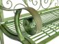 Preview: DanDiBo Panchina da Giardino Resistente alle Intemperie Metallo 2 Posti Panchina da Esterno 120 cm Patina Verde 96021 Panchina da Balcone Panchina da Parco Panchina da Giardino
