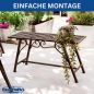 Preview: Weatherproof Metal Garden Bench 83 cm Ornamental Bench "Cucciu S" Durable Iron Bench in Antique Design Ideal for Garden, Patio & Balcony