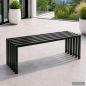 Preview: DanDiBo Weatherproof Metal Outdoor Garden Bench Black 96205 Ela 120 cm Seating Bench Garden Bench Park Bench Iron