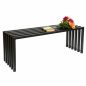 Preview: DanDiBo Weatherproof Metal Outdoor Garden Bench Black 96205 Ela 120 cm Seating Bench Garden Bench Park Bench Iron