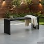 Preview: DanDiBo Weatherproof Metal Outdoor Garden Bench Black 96205 Ela 120 cm Seating Bench Garden Bench Park Bench Iron