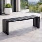 Preview: DanDiBo Garden Bench Weatherproof Metal Outdoor Black 96245 Ida 120 cm Bench Garden Bench Park Bench Iron