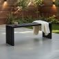 Preview: DanDiBo Garden Bench Weatherproof Metal Outdoor Black 96245 Ida 120 cm Bench Garden Bench Park Bench Iron