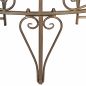 Preview: DanDiBo Gartenbank Wetterfest Metall S-Form Braun 96766 Sitzbank Garten Bank Parkbank Eisen