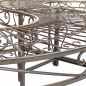Preview: DanDiBo Gartenbank Wetterfest Metall S-Form Braun 96766 Sitzbank Garten Bank Parkbank Eisen