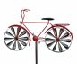 Preview: DanDiBo Gartenstecker Metall Fahrrad XL 160 cm Rot 96100 Shabby Windspiel Windrad Wetterfest Gartendeko Garten Gartenstab Bodenstecker