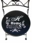 Preview: DanDiBo Garden Chair Metal Black 96130 Metal Chair Chair Home Garden Vintage Iron Modern Iron Chair Retro