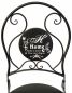 Preview: DanDiBo Garden Chair Metal Black 96130 Metal Chair Chair Home Garden Vintage Iron Modern Iron Chair Retro