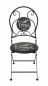 Preview: DanDiBo Garden Chair Metal Black 96130 Metal Chair Chair Home Garden Vintage Iron Modern Iron Chair Retro