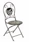Preview: DanDiBo Garden Chair Metal Black 96130 Metal Chair Chair Home Garden Vintage Iron Modern Iron Chair Retro