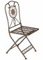 Preview: Gartenstuhl Metall Tecla 17921 Metallstuhl Stuhl Garten Vintage Eisen Nostalgie Eisenstuhl Braun Antik