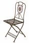 Preview: Gartenstuhl Metall Tecla 17921 Metallstuhl Stuhl Garten Vintage Eisen Nostalgie Eisenstuhl Braun Antik