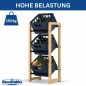 Preview: DanDiBo Getränkekistenregal 3 Kisten Holz Bambus Metall 96656 Getränkeregal Kistenregal Getränkekistenhalter Getränke Regal Bierkistenregal
