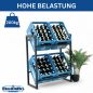 Preview: DanDiBo Beverage Crate Rack for 4 Crates with Grid Hooks Slim Metal 96597 Beverage Rack Crate Shelf Beverage Crate Holder