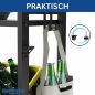 Preview: DanDiBo Bottle Crate Rack 6 Crates with Shelf Wheels Hooks Metal Black 96653 Beverage Rack Crate Rack Drinks Shelf Container