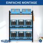 Preview: DanDiBo Bottle Crate Rack 9 Crates 96633 Beverage Rack Crate Holder Beer Crate Shelf Water Bottle Storage Shelf