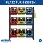 Preview: DanDiBo Bottle Crate Rack 9 Crates 96633 Beverage Rack Crate Holder Beer Crate Shelf Water Bottle Storage Shelf
