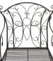 Preview: Hollywoodschaukel Metall Antik Gartenschaukel 18811+1868 Hängesessel Hängestuhl mit Gestell Schmiedeeisen Schaukel Garten