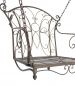 Preview: Hollywoodschaukel Metall Antik Gartenschaukel 18811+1868 Hängesessel Hängestuhl mit Gestell Schmiedeeisen Schaukel Garten