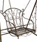 Preview: Hollywoodschaukel Metall Antik Gartenschaukel 18811+1868 Hängesessel Hängestuhl mit Gestell Schmiedeeisen Schaukel Garten
