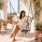 Preview: DanDiBo Hängesessel Outdoor ohne Gestell Hängeschaukel 18811 Hängestuhl hanging chair Hängesitz Garten Gartenschaukel Hollywoodschaukel