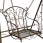 Preview: DanDiBo Hollywoodschaukel Metall Antik Gartenschaukel 18811+1868 Hängesessel Hängestuhl mit Gestell Schmiedeeisen Schaukel Garten