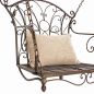 Preview: DanDiBo Hollywoodschaukel Metall Antik Gartenschaukel 18811+1868 Hängesessel Hängestuhl mit Gestell Schmiedeeisen Schaukel Garten