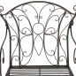 Preview: DanDiBo Hollywoodschaukel Metall Antik Gartenschaukel 18811+1868 Hängesessel Hängestuhl mit Gestell Schmiedeeisen Schaukel Garten