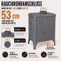 Preview: Hosseven Kaminofen Holzofen Gusseisen 7 kW Holz Ofen Kamin 8005 Heizofen Schweden Ofen Holzkamin Mehrfachbelegung