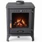Preview: Hosseven Kaminofen Holzofen Gusseisen 7 kW Holz Ofen Kamin 8005 Heizofen Schweden Ofen Holzkamin Mehrfachbelegung