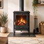 Preview: Hosseven Kaminofen Holzofen Gusseisen 7 kW Holz Ofen Kamin 8005 Heizofen Schweden Ofen Holzkamin Mehrfachbelegung