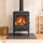Preview: Hosseven Kaminofen Holzofen Wohnzimmer Holzkamin 8005CK Panorama 3 Seiten Glas 7 kW Holz Ofen Kamin Heizofen Schwedenofen Mehrfachbelegung