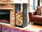 Preview: Kaminholzregal 10-1470 Kaminholzständer 100 cm Holzkorb Kaminholzhalter Holzregal