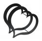 Preview: DanDiBo firewood rack indoor metal heart firewood stand 66 cm 190135 wood basket firewood holder firewood holder