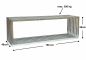 Preview: DanDiBo firewood rack indoor stainless steel metal firewood stand 96429 firewood rack 150 cm wood basket firewood holder