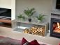 Preview: DanDiBo firewood rack indoor stainless steel metal firewood stand 96429 firewood rack 150 cm wood basket firewood holder