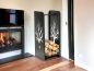 Preview: DanDiBo Firewood Rack Indoor Metal Black 100 cm Firewood Stand 96428 Firewood Rack Narrow Firewood Holder