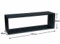 Preview: DanDiBo firewood rack indoor metal black firewood rack 96430 150 cm wood basket firewood holder firewood rack