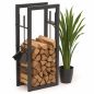 Preview: DanDiBo Fireplace Wood Rack Indoor Metal with Tools 96601 Firewood Rack Wood Storage Fireplace Stand Firewood Rack