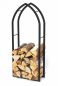 Preview: DanDiBo Firewood Rack Indoor Black Metal Firewood Stand MOS 123 cm Wood Basket Firewood Holder Firewood Rack Wood Rack