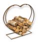 Preview: Firewood rack indoor metal heart firewood stand 2013221 XL 78 cm wood basket firewood holder wood rack firewood holder decoration